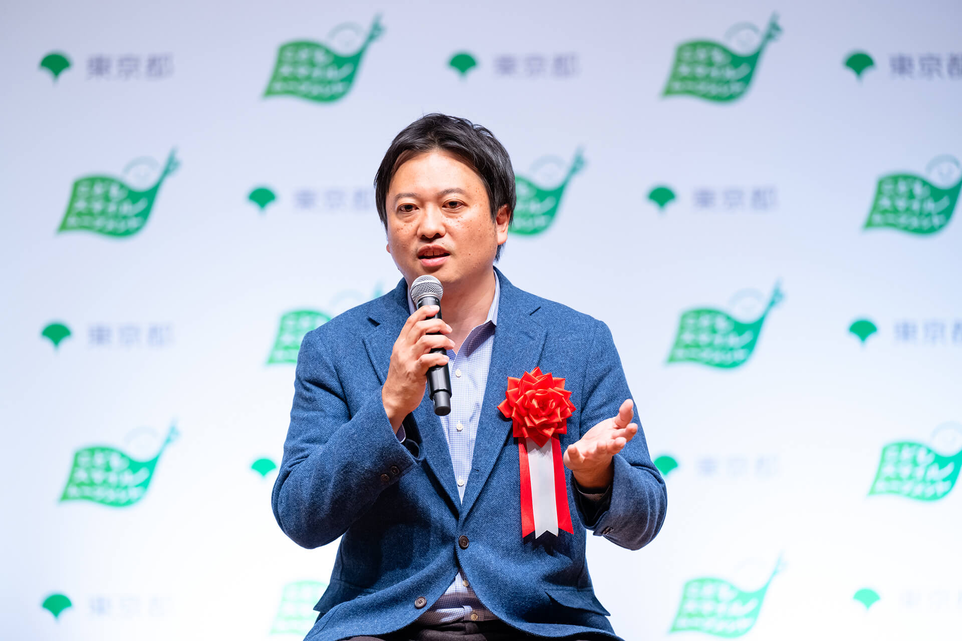 株式会社シンク代表取締役 篠田 大輔さんがコメントしている様子